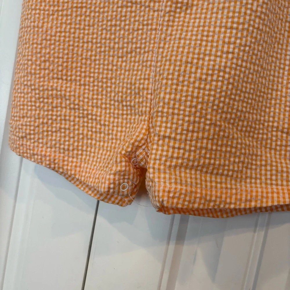 Simply Smock Red Truck Seersucker Romper‎ Size 18 Months
